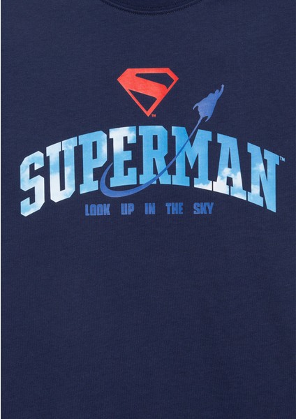 Superman Baskılı Lacivert Tişört 6610380-70720 modelleri