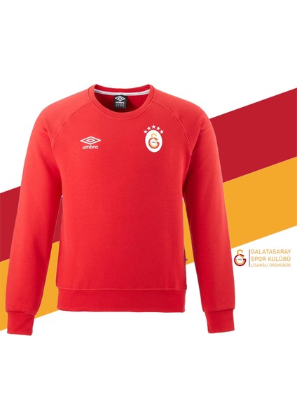 Orijinal Lisanslı Umbro Sıfır Yaka 5 Yıldızlı Sweat Kırmızı