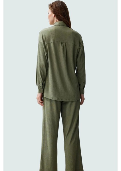 Şık Polyester Gömlek Pantolon Takım Rahat ve Nefes Alabilir Dokuma Kumaş Özenle Seçilmiş modelleri