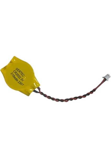 CR2032 3V Kablolu 6 cm + Konnektörlü Li-Mno2 Button Pil