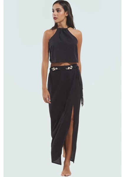 Viskoz Dokuma Plaj Bluz Etek Takımı Çok Desenli Reglan Kol Yazlık Mükemmel Uyum fiyatları