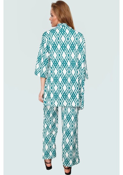 Rahat Kesim Leopar Desenli Örme Takım Günlük Şıklık Için Trend Tasarım Zarifane modelleri