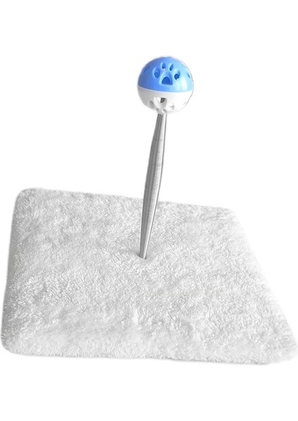 Özel Yaylı Toplu Hacıyatmaz Kedi Aktivite Oyuncağı 16-20 cm Beyaz Fırsat!!! fiyatları