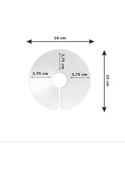 Özel Elizabet Şeffaf Kuş Yakalığı 3.75 Cm-10 cm Standart Fırsat!!!