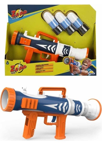 Özel Zapp Toys Victory 3 Mermili Sünger Dart Atan Silah 25 cm Fırsat!!!