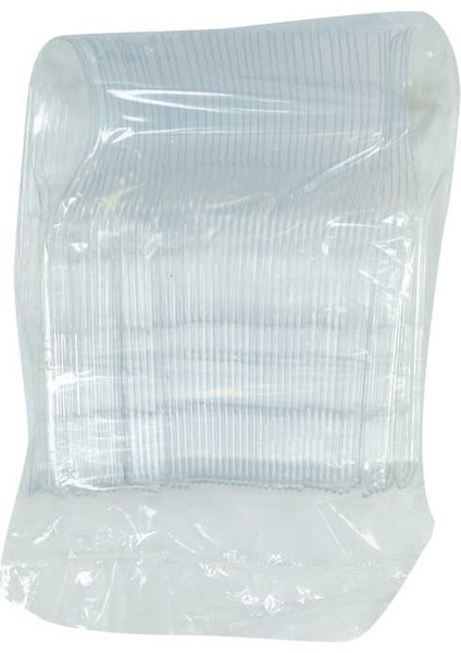 Özel Lüks Kaşık Sert Plastik Çorba Kaşığı 1654 mm Şeffaf 100 Adet 1 Paket Fırsat!!!