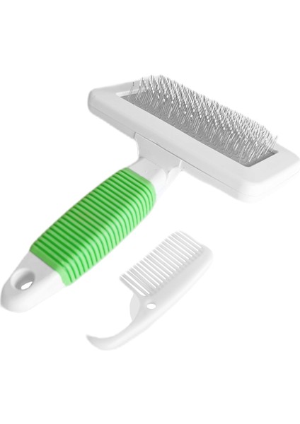 Özel Temizleme Aparatlı Kedi Köpek Tarağı 9.5 Cm-14 cm Medium Yeşil Fırsat!!! fırsatları