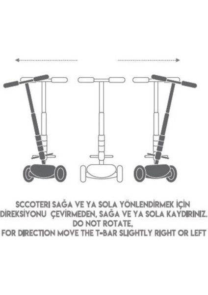 Özel Maxi Twist Işıklı Scooter Pembe - 82244 Fırsat!!!
