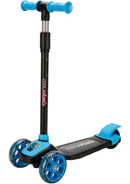 Özel Twist 3 Tekerlekli Işıklı Scooter Mavi Fırsat!!!