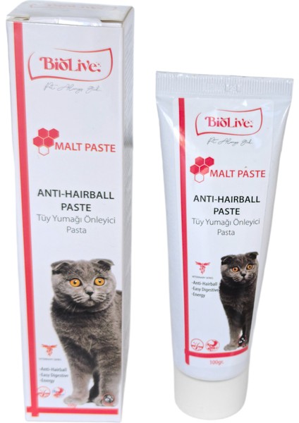 Özel Biolive Antihairball Kediler Için Tüy Yumağı Önleyici Paste 100GR Fırsat!!! fiyatları