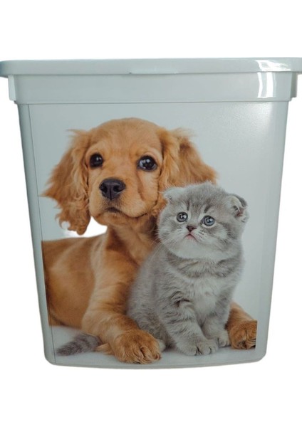 Kuru Mama Saklama Kutusu, Kedi ve Köpekler Için Pratik ve Güvenli Saklama Kabı