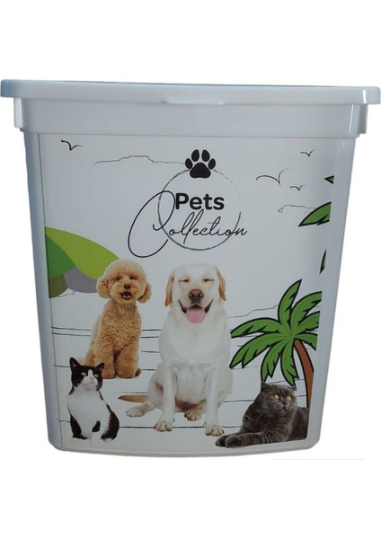 Kuru Mama Saklama Kutusu, Kedi ve Köpekler Için Pratik ve Güvenli Saklama Kabı fiyatları