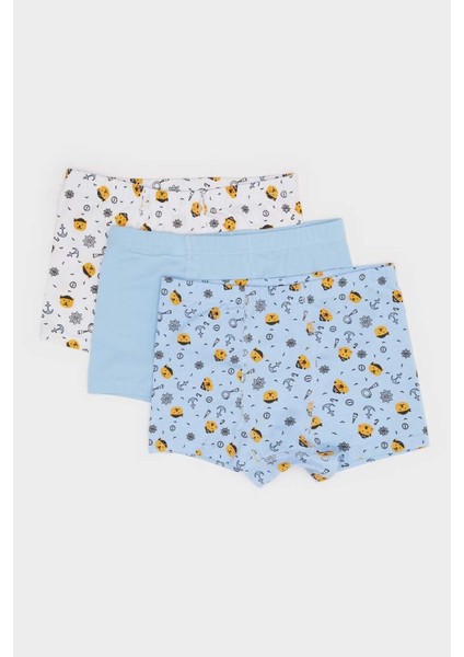 Yeni Sezon Erkek Çocuk Desenli 3'lü Boxer