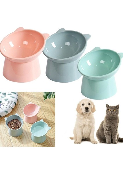 Kedi ve Köpek Için 2 Adet, 11,5X11,7X8 Cm, Kürek Hediyeli Mama Kabı Seti
