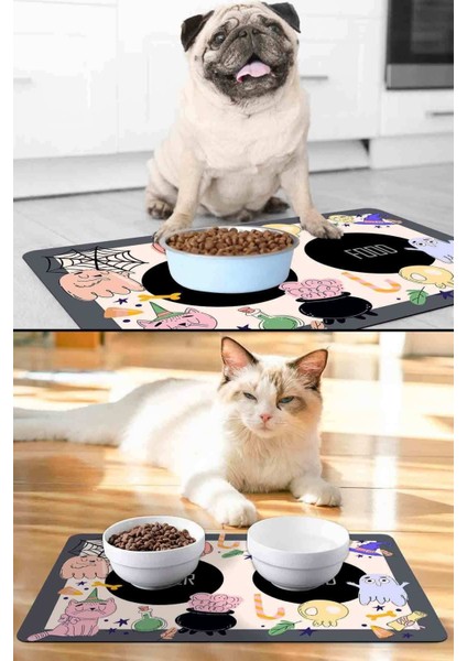 Sevimli Kedi ve Köpekler Için 50X35CM Mama Altlığı, Şık ve Kullanışlı Tasarım fiyatları