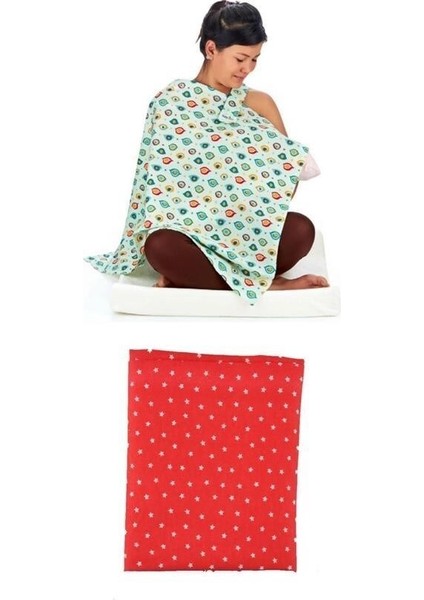 Omb Store Kullanışlı Kemerli Yıldız Desenli Bebek Emzirme Önlüğü Örtüsü fiyatları