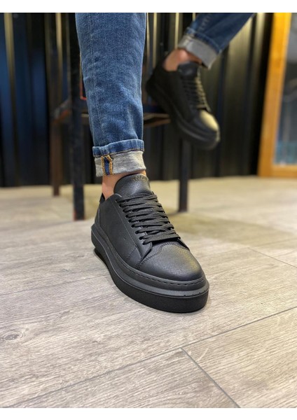 J421 Bağcıklı Ortopedik Taban Erkek Günlük Sneaker Spor Ayakkabı St Siyah fırsatları