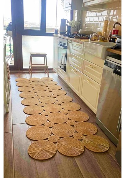 Maise Hasır Dikdörtgen Jüt Örme Özel Tasarım Halı Kilim Yolluk Paspas fiyatları