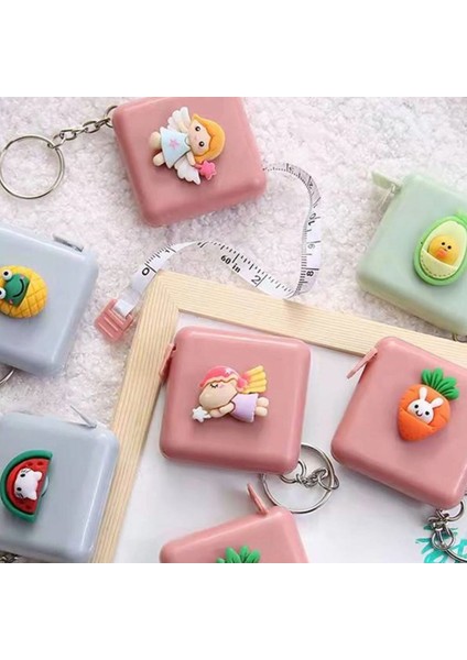 OMB Store Sevimli Yumuşak Stickerli 150 cm Uzunluğunda Pratik Taşınabilir Çanta Boy Anahtarlıklı Mezura fiyatları