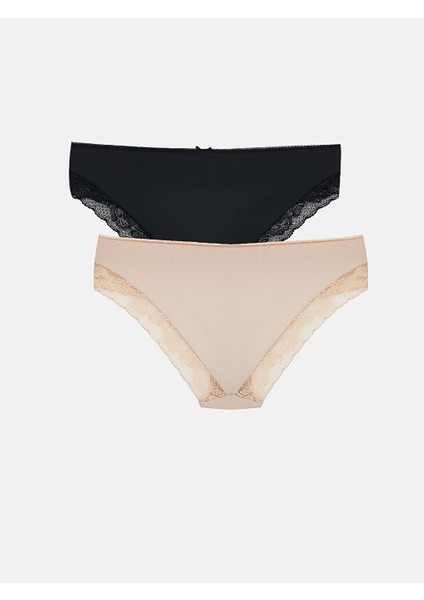 Yeni Sezon Dantel Detayli Bikini Kulot 2'li Paket - S50524Z8 fiyatları