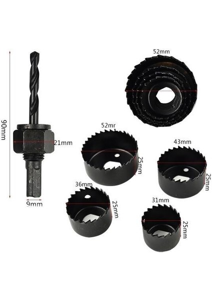 Omb Store 6 Parça Demir Ahşap Alçıpan Delme Buat Açma Seti indirimleri