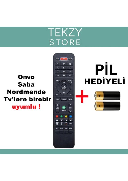 Onvo Saba Nordmende Tv’lere Birebir Uyumlu Kumanda