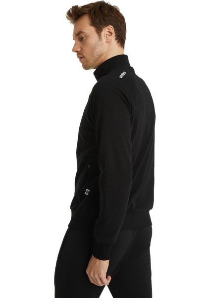 Orijinal Lisanslı Dik Yaka Fermuarlı Siyah Sweat Gs Aslan Baskılı Hediyelik Ahşap Kutulu