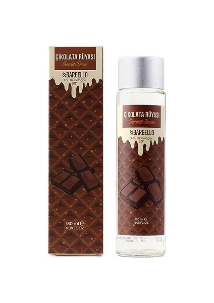 Çikolata Rüyası 180 ml Cam Şişe Dökme Kolonya - MNMS180KÇI