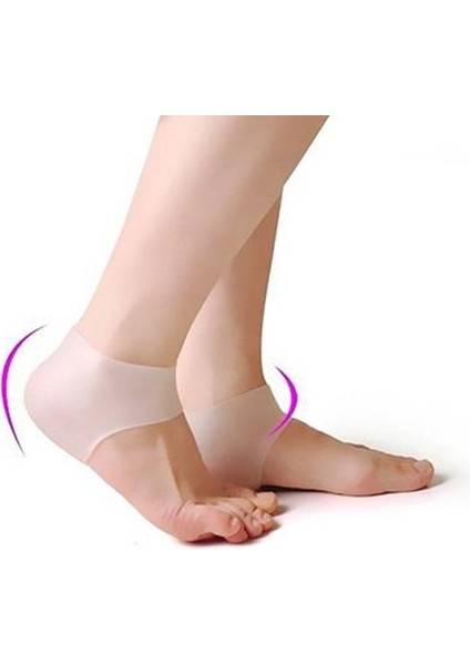 Büro Ev Ofis Ayak Bakımı Için Silikon Topuk Çorabı