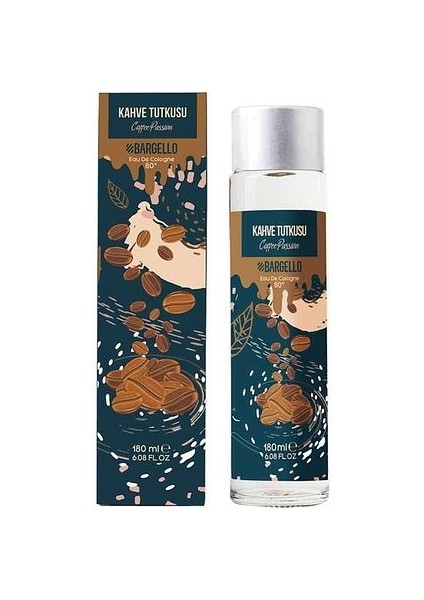 Kahve Tutkusu 180 ml Cam Dökme Kapak Kolonya Edc