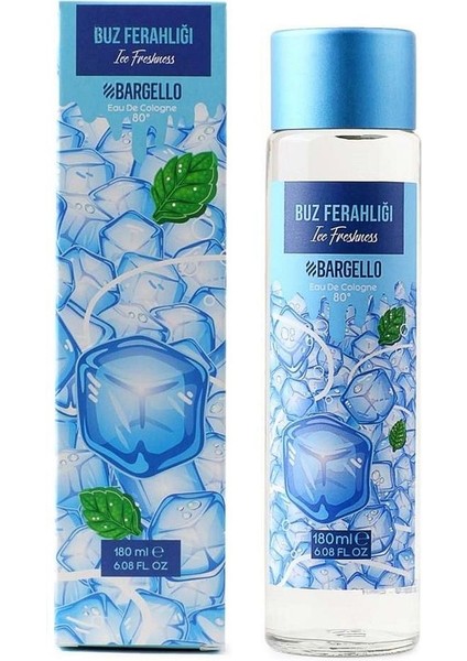 Buz Ferahlığı 180 ml Cam Şişe Dökme Kolonya Edc - MNMS180KBU