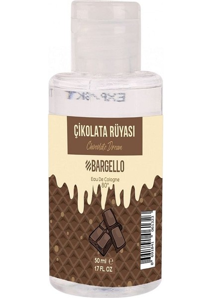 Çikolata Rüyası 50 ml Plastik Dökme Kolonya Edc - MNMS50KÇI