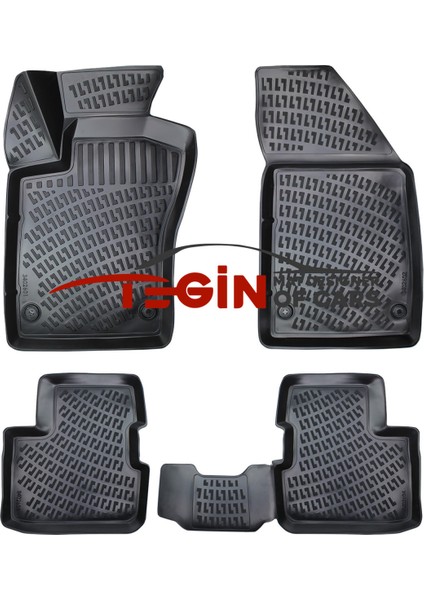 Fiat Egea Sedan Bagaj Havuzu 2021 + Siyah 3D Havuzlu Paspas modelleri