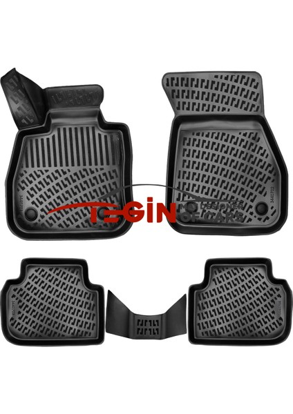 Bmw 1 Serisi F40 2023 3D Havuzlu Paspas Siyah