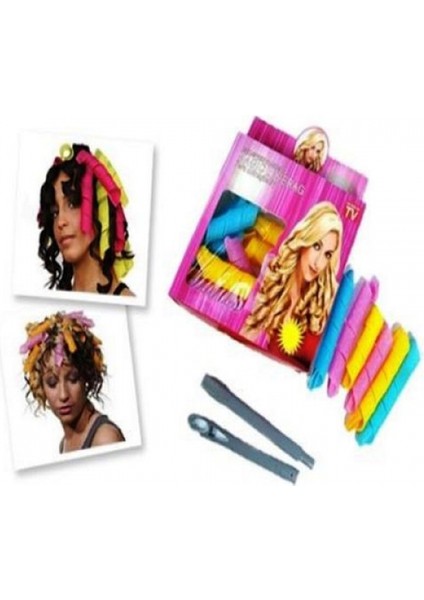 18 Adet Sihirli Saç Bigudisi Seti fırsatları