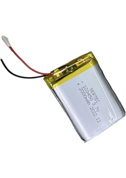 Büro Ev Ofis Atölye Için 103450 3.7V 2000 Mah Li-Polymer Pil DEVRELI/1.5A