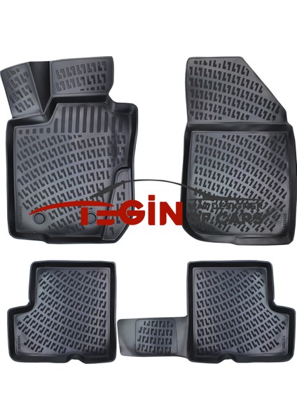 Dacia Logan 2005 3D Havuzlu Paspas Siyah