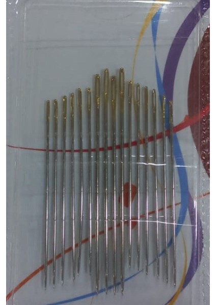 Büro Ev Ofis Hobi Dikiş Atölyesi Için 20ADET 1/5 3 Boyutlu Nakış Iğnesi Seti