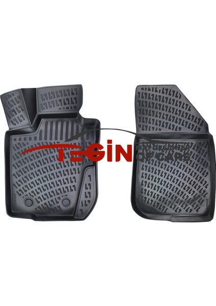 Dacia Logan Panelvan 2 Parça 2008 3D Havuzlu Paspas Siyah