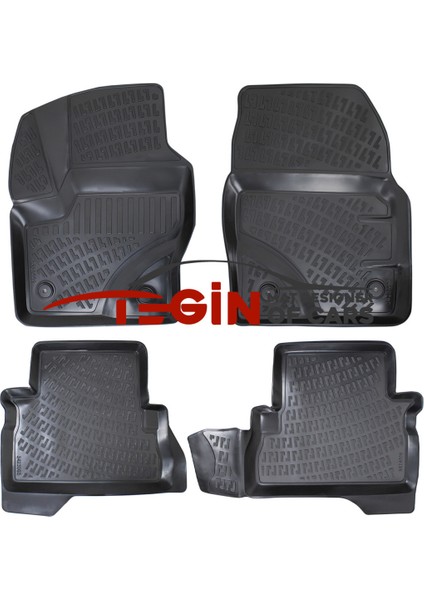 C-Max 2022 3D Havuzlu Paspas Siyah