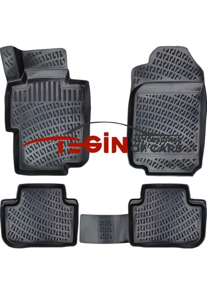 Honda Accord 2002 3D Havuzlu Paspas Siyah