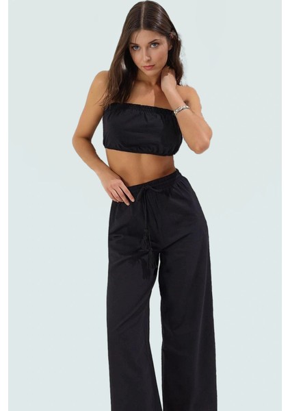 Şık Kadın Plaj Takımı Pamuklu Kumaştan Rahat ve Nefes Alabilir Günlük Kullanım Için Görünüm