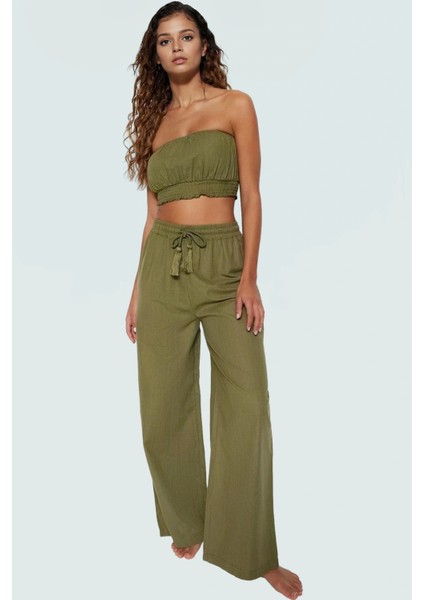 Şık Kadın Plaj Takımı Pamuklu Kumaştan Rahat ve Nefes Alabilir Günlük Kullanım Için Görünüm fiyatları