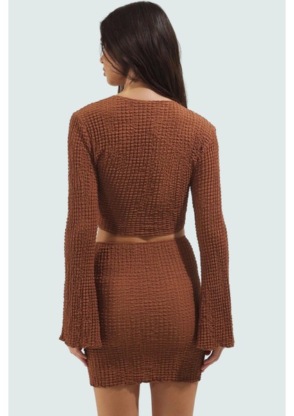 Dokuma Polyester Mini Etek Bluz Takımı Regular Kalıp Yazlık Şıklık Yüksek Kalite Uzun Ömürlü modelleri