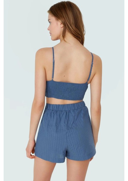 Pamuklu Oversize Bluz Şort Takım V Yaka Kolsuz Yazlık Plaj Giyim Özenle Seçilmiş modelleri