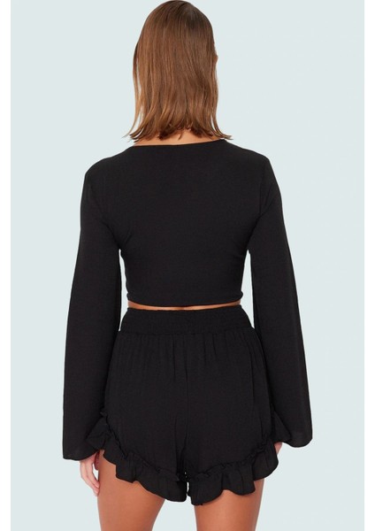 Rahat ve Şık Crinkle Dokuma Bluz Şort Takım Konforlu Kesim Mükemmel Uyum modelleri