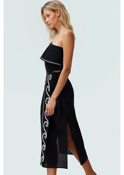 Pamuklu Leopar Desenli Yazlık Bluz Etek Takımı Şık ve Rahat Profesyonel Görünüm Uzun Ömürlü fiyatları