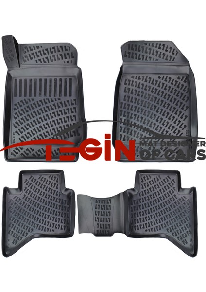 Isuzu D-Max 2018 3D Havuzlu Paspas Siyah