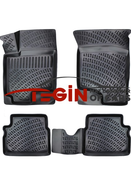 Hyundai Getz 2003 3D Havuzlu Paspas Siyah