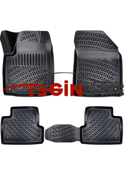 Jeep Cherokee Kl 2018 3D Havuzlu Paspas Siyah